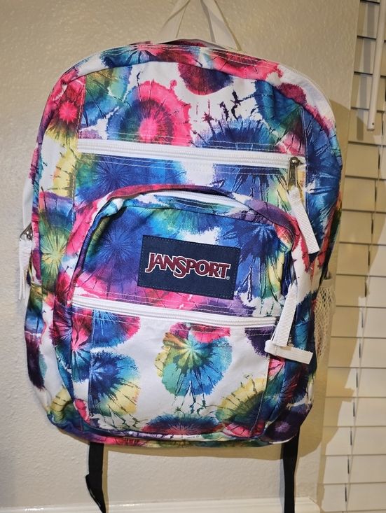 Jansport Handbags - Jansport Large Tie-Dye Backpack in Blue, Pink, Green